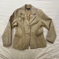 Tan brown leather bolero - leather,