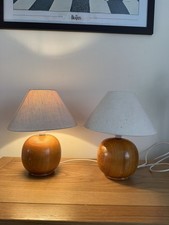 Pair Of Vintage Wooden Ball