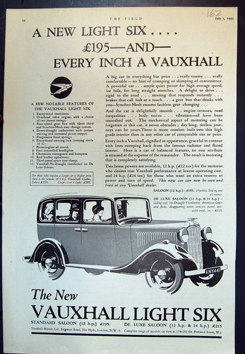 Old vauxhall light six - light,