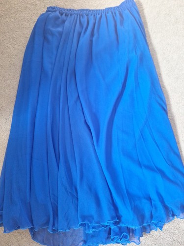 Blue belly dance skirt - belly, size