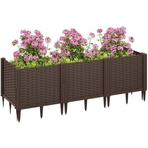 Outsunny plastic planter box - outsunny,