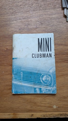 Mini clubman handbook 1970 - clubman,