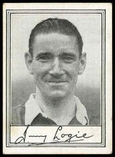 Barratt - 'Famous Footballers A.1' (1953) - J. Logie (Arsenal)