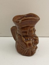 Vintage Brown Ceramic 'Cornish Mead The Honeymoon Drink' Toby Jug Decanter 8cm