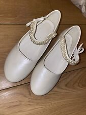 white wedding shoes size 4