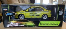 ERTL Racing Champions Fast & Furious 2002 Mitsubishi Lancer Evolution 1:18 BNIB