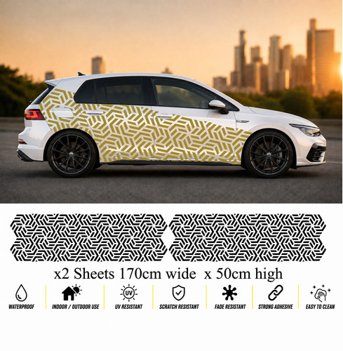 Car camouflage side - side, kit