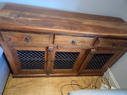 Indian sheesham wood sideboard - indian,
