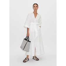 ME+EM Cheesecloth Maxi Shirt