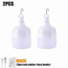 2x Super Bright LED Lantern Camping Light Tent Lamp USB Rechargeable Night Light