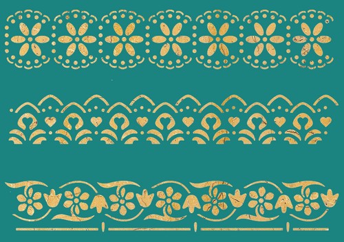 Border stencil lace vintage - border,
