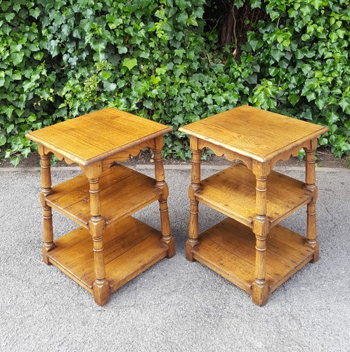 Matching pair solid oak - matching, of