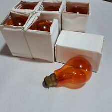 6x 25W IRVIN MARTIN Harlequin Filament B22 GLS 240V CLEAR AMBER Light Bulb Lamps
