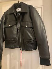 Brand New Diesel Leather Jacket Size Woman/ladies  L