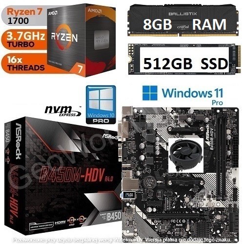 Amd ryzen 1700 8gb - 8gb, ram