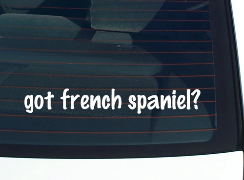 Got french spaniel car decal - spaniel?,