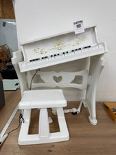 Children's Piano Stool Keyboard Music Toy White Piano Toy