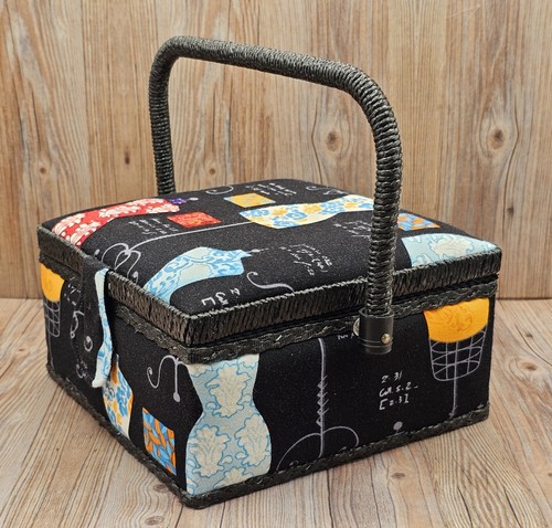 Sewing box with handle - sewing,