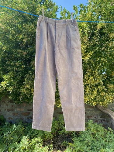 Vintage green grey - green, corduroy