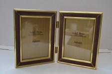 FOFRAME SOLID BRASS HINGED DOUBLE PHOTO FRAME 3.5" x 5"