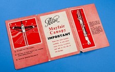 Vintage 1960s Pelso Mayfair Canopy Instruction Booklet for Pram Canopy Sun Shade