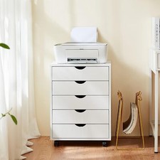 White 5 Drawer Dresser Chest