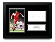 Ian Rush Signed A4 Framed