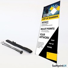 Pop Up Banner Stand X Frame Printed Roll/Pop/Pull up Exhibition Display Stand