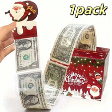 Christmas Cash Box Money Roll PullOut Box Surprise Cash Gift Box Party Decor