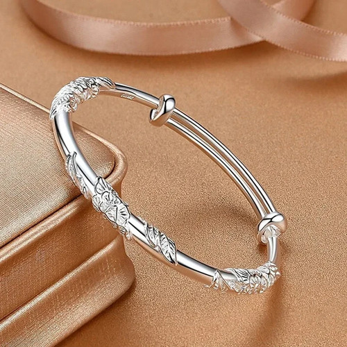 925 sterling silver bracelet - silver,