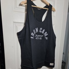Gasp Throwback Tank Wash Black