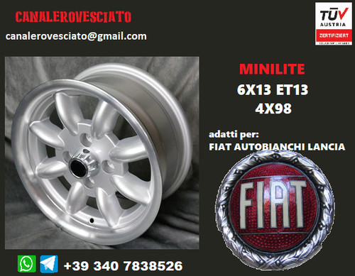 Alloy rim minilite 4x98 - rim,