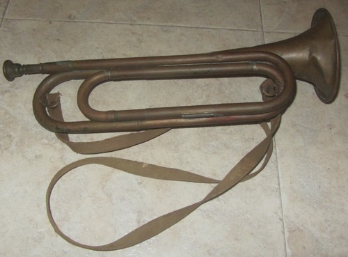 Antique vintage bugle - vintage,