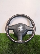 2004 Seat Leon Cupra R MK1 Black Leather Steering Wheel #4c9