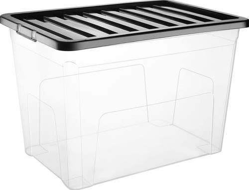 Clear plastic storage - clear, boxes