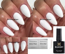 BLUESKY GEL NAIL POLISH WHITE STUDIO WHITE 80526 UV LED SOAK OFF