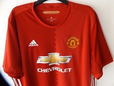 GENUINE ADIDAS MANCHESTER UNITED NEWTON HEATH 2016 2017 HOME SHIRT XXL 2XL 16/17