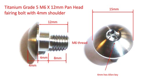 Titanium 12 shoulder - m6, x