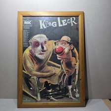 Vintage King Lear Poster London 1983 Ian Pollock RSC Barbican Theatre Shakespear