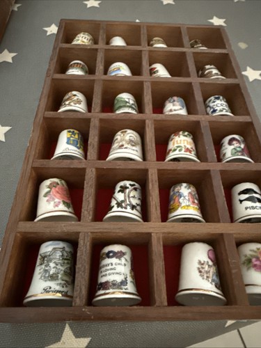 Vintage porcelain thimbles - vintage,