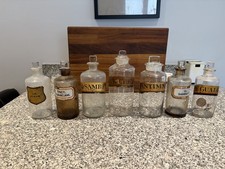 Antique Apothecary Chemist Pharmacy Glass Bottles Jars