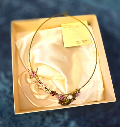 Past times gold tone floral - past,