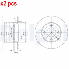 X2 PCS L&R SIDES BG2117 BRAKE