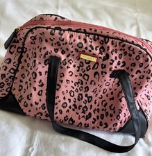 Lipsy London Pink Leopard Print Bag Luggage Bag Holder PreOwned Y2k 2000s design