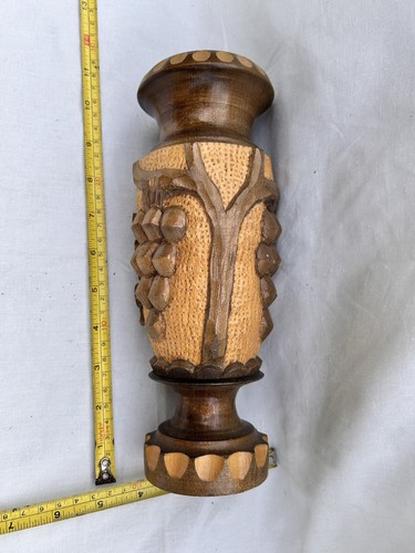 Vintage hand carved wooden - hand‑carved,