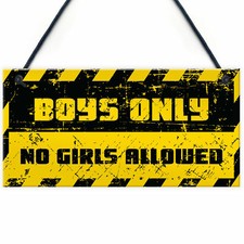 Funny Boys Bedroom Door Sign