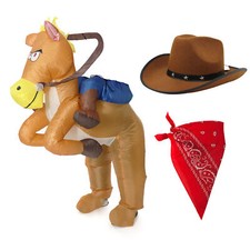 INFLATABLE HORSE COWBOY