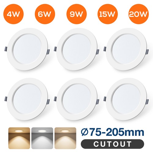 Recessed led ceiling lights - 6x,