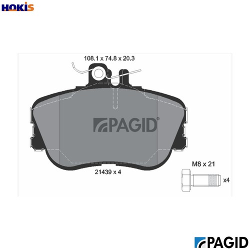 Brake pad set disc - set,