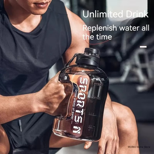 Large sports water bottle - water,